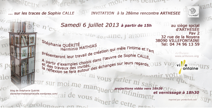 rencontre de sophie nantes 2013